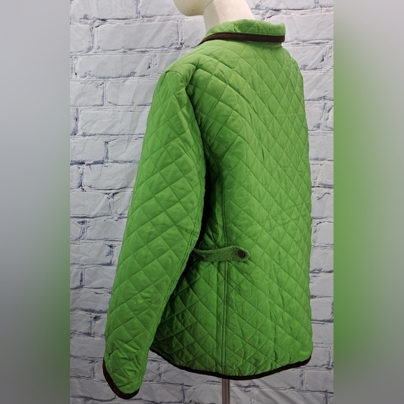 NWT Vintage 90s Joan Rivers Women's Quilted Jacket Coat Green Size XL - Picture 7 of 16